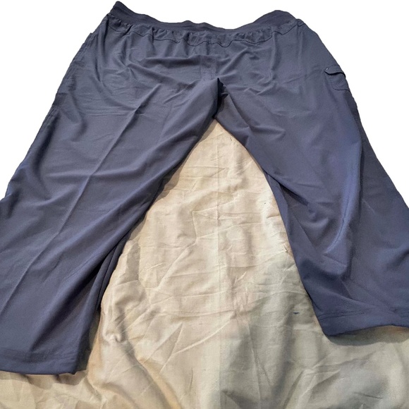 NEW PHOTOS! LEGGINGS, FLAT WAISTBAND, DARK GREY, SIZE 4X, ELASTIC WAIST, POCKETS - Picture 13 of 14